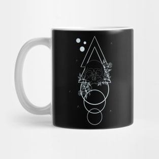 Geometric Floral Skull Mug